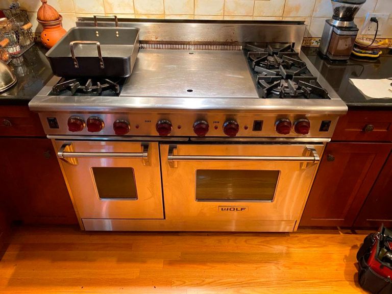 Read more about the article The client contacted our company with a Wolf gas range problem